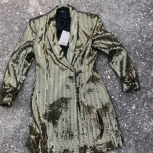 Zara Sequin Blazer Dress